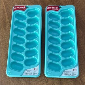 4 GoodCook Aqua Ice Cube Trays